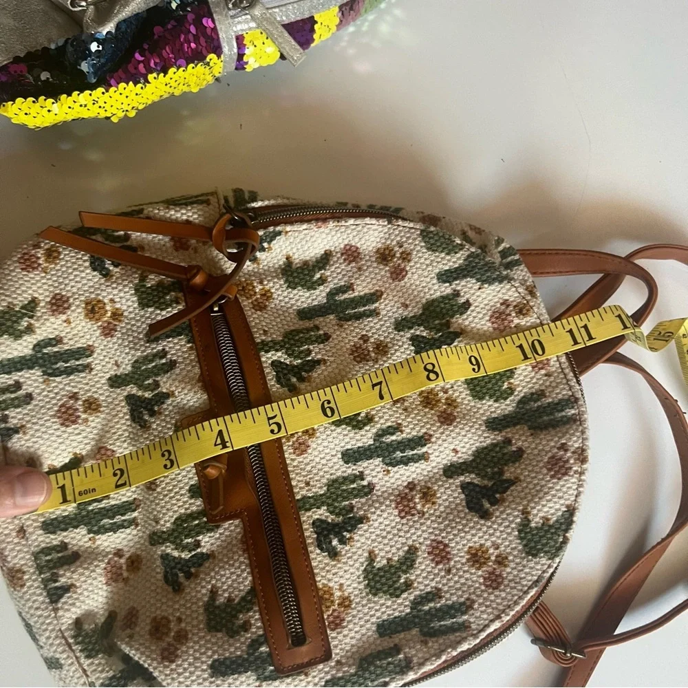 Mini Backpack Bundle - 3- Cactus, Multicolored with Panda and Sequin Backpacks